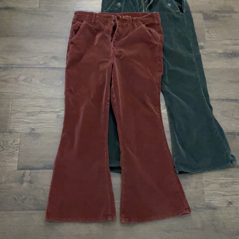 Super high rise flare corduroys (2)